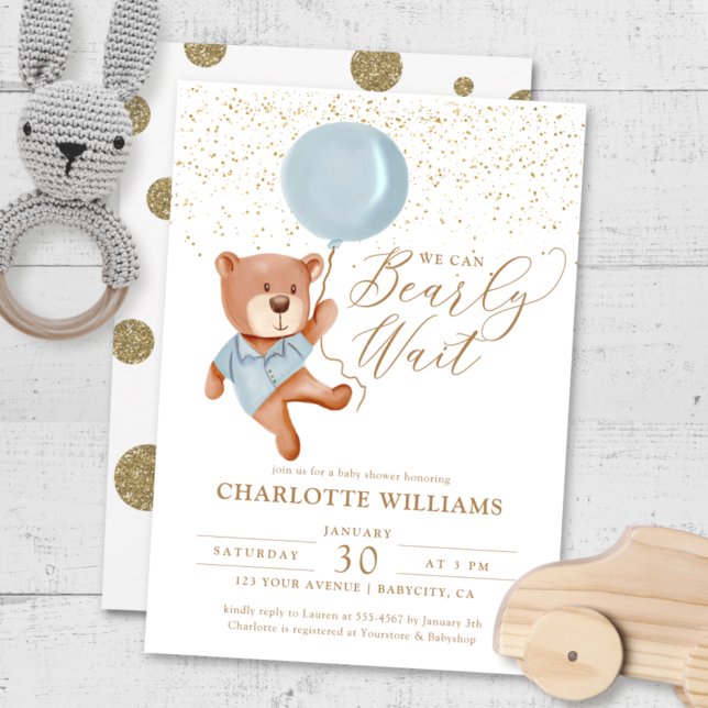 Invitación Podemos Esperar Al Niño Baby Shower (Subido por el creador)