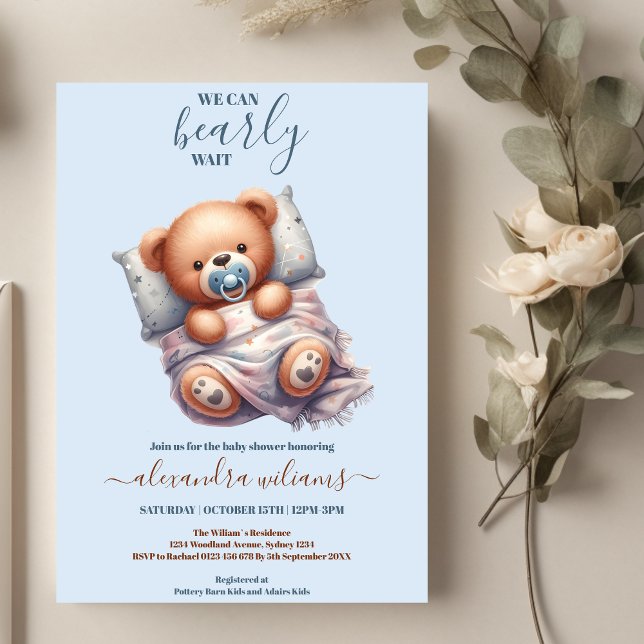 Invitación Podemos Esperar Al Niño Baby Shower (Subido por el creador)