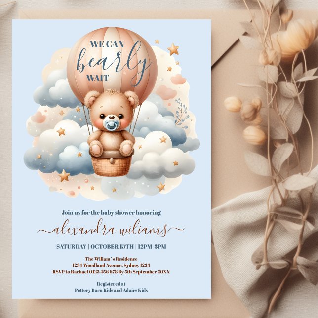 Invitación Podemos Esperar Al Niño Baby Shower (Subido por el creador)