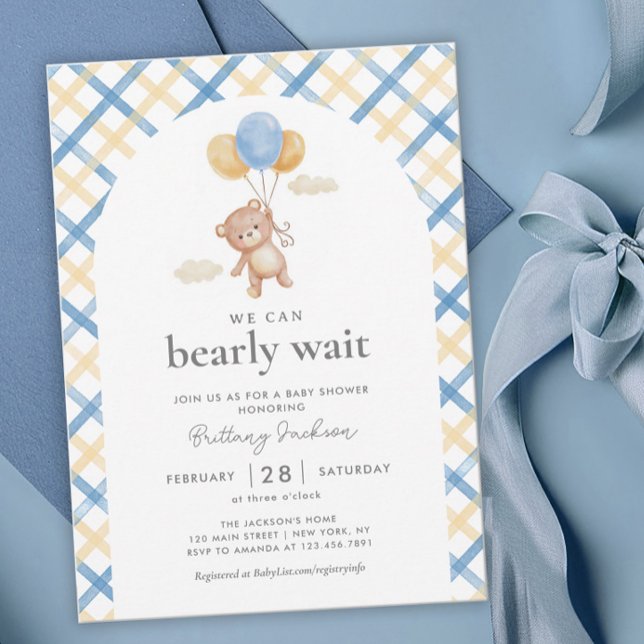 Invitación Podemos Esperar Al Niño Baby Shower (Subido por el creador)