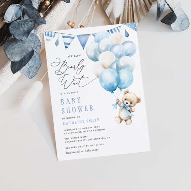 Invitación Podemos Esperar Al Niño Baby Shower (Subido por el creador)