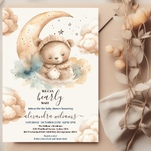 Invitación Podemos Esperar Baby Shower