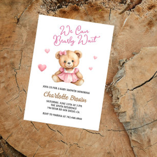 Invitación Podemos Esperar Baby Shower