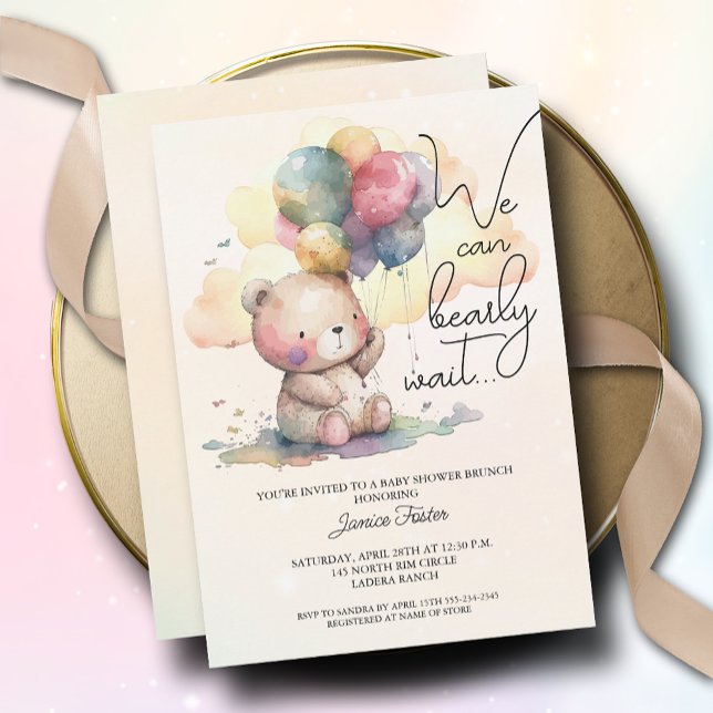 Invitación Podemos Esperar Baby Shower (Subido por el creador)