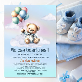 Invitación Podemos Esperar Baby Shower