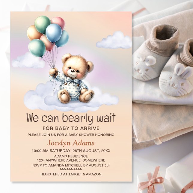 Invitación Podemos Esperar Baby Shower (Subido por el creador)