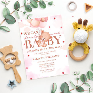 Invitación Podemos Esperar Baby Shower