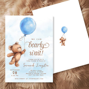 Invitación Podemos Esperar Baby Shower