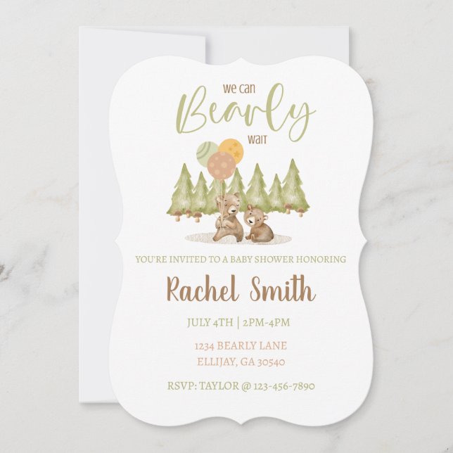 Invitación Podemos Esperar. | BABY SHOWER (Anverso)