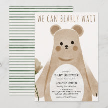 Podemos esperar Bear Bear Boho Baby Shower