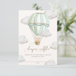 Invitación Podemos Esperar con Ansia Boleto de Rifas de Pañal