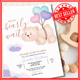 Invitación Podemos Esperar con Ansias Baby Shower