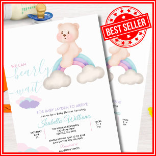 Invitación Podemos Esperar con Ansias Baby Shower