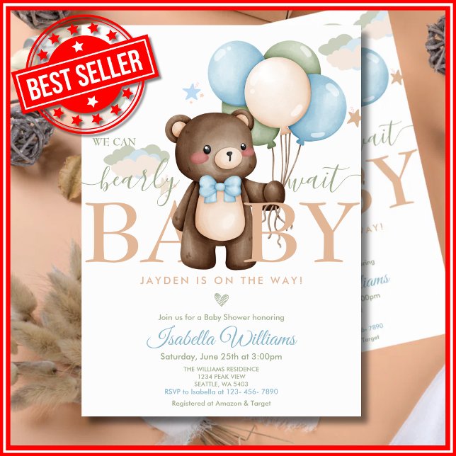 Invitación Podemos Esperar con Ansias Baby Shower (Subido por el creador)