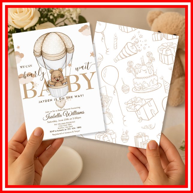 Invitación Podemos Esperar con Ansias Baby Shower (Subido por el creador)