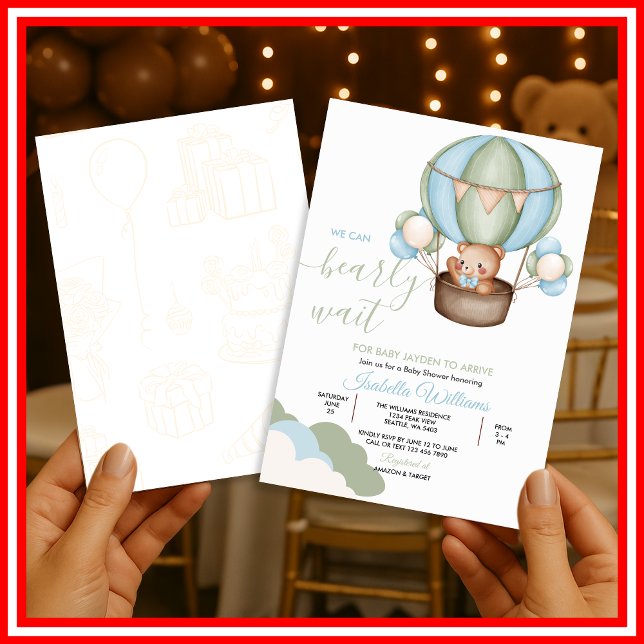 Invitación Podemos Esperar con Ansias Baby Shower (Subido por el creador)