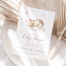 Invitación Podemos esperar con ansias Osito de peluche en la 