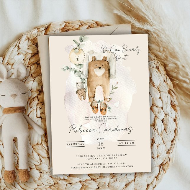Invitación Podemos Esperar. | Cute Boho Baby Shower (Subido por el creador)