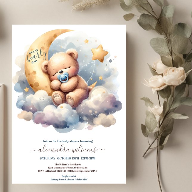 Invitación Podemos Esperar El Baby Shower De Blue Boy (Subido por el creador)