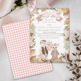 Invitación Podemos Esperar El Baby Shower De La Familia Boho 