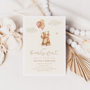 Invitación Podemos Esperar El Baby Shower Neutral