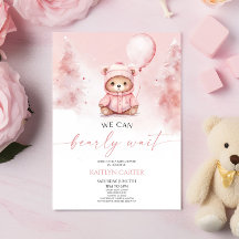 Podemos Esperar El Invierno Teddy Bear Baby Shower