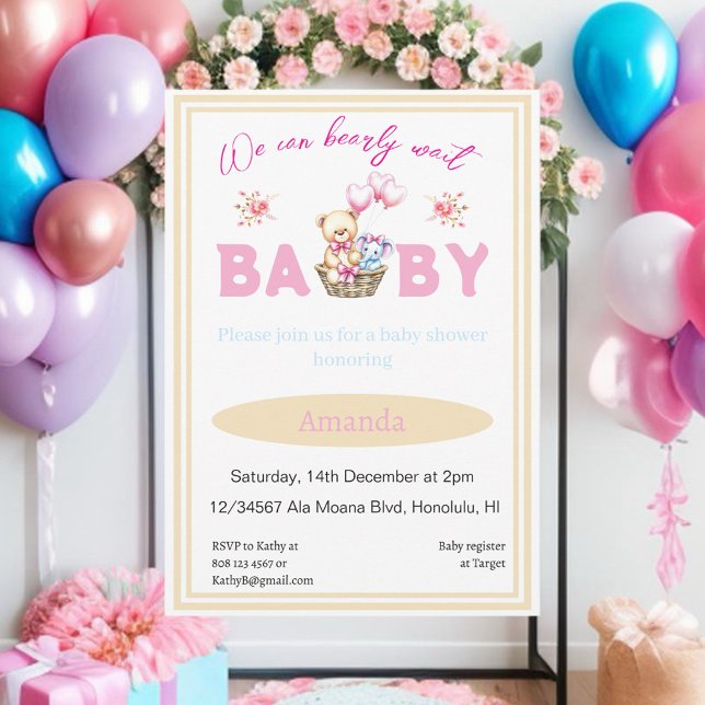 Invitación Podemos esperar ferozmente a la niña (Subido por el creador)
