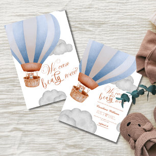 Invitación podemos esperar mucho Boy cub baby ducha Invitació