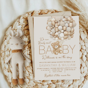 Invitación Podemos esperar prematuramente Baby Shower neutral