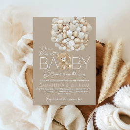 Invitación Podemos esperar prematuramente Baby Shower neutral