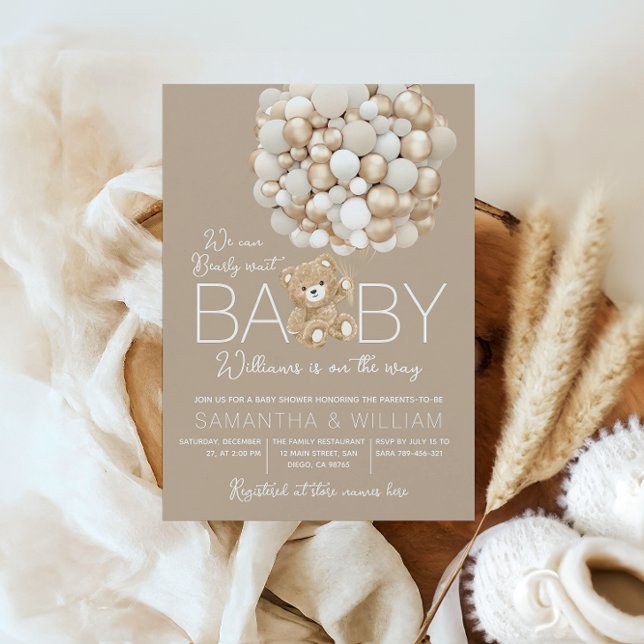 Invitación Podemos esperar prematuramente Baby Shower neutral (Subido por el creador)
