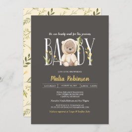 Invitación ¡Podemos Esperar! Teddy Bear Baby Shower Invita