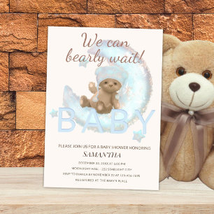 Invitación Podemos esperar temprano - Llevar Baby Shower Temá