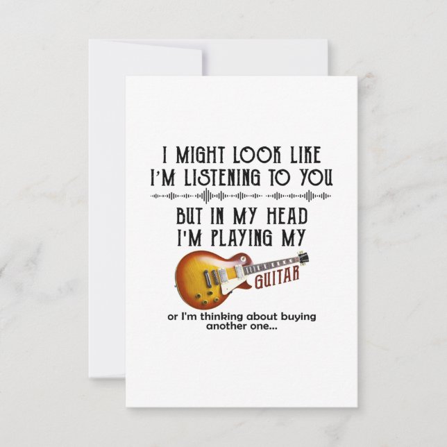 Invitación Podría parecerme como si te estuviera escuchando (Anverso)