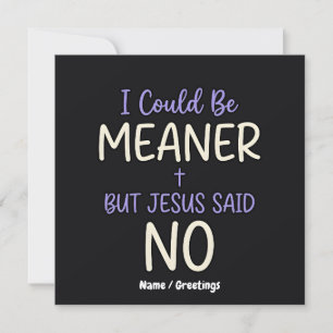 Invitación "Podría Ser Más Mala Pero Jesús Dijo Que No" Diver