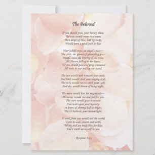 Invitación Poema Boda "Amado"/