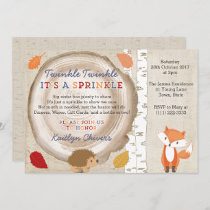 Invitación Poema de Twinkle Sprinkle, segundo Fiesta para beb