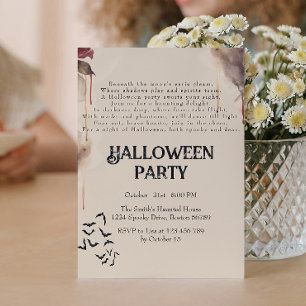 Invitación Poema espeluznante de Halloween