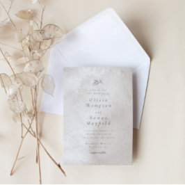 Invitación Poesia Wedding Invitation Taupe