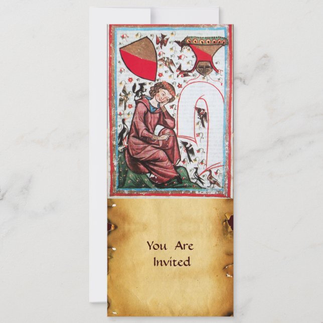 INVITACIÓN POETA EN EL JARDÍN DE AVES (Anverso)