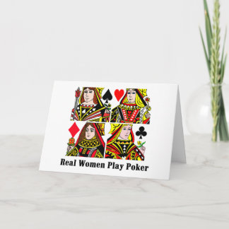 Invitación Póker del juego de las mujeres reales