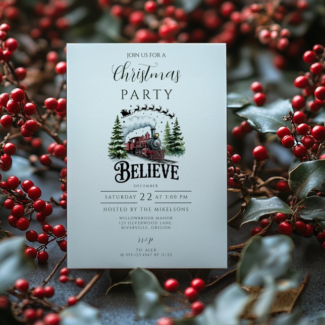 Invitación Polar Express Christmas (Subido por el creador)