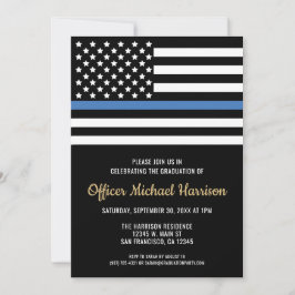 Invitación Police Academy Graduation Law Enforcement Officer