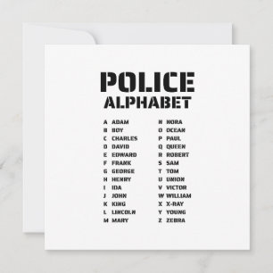 Invitación Policía del Alfabeto Fonético
