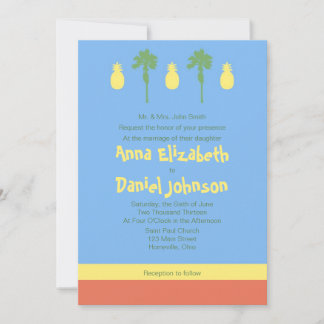 Invitación Polinesia retro