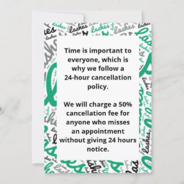 Invitación Política de cancelación