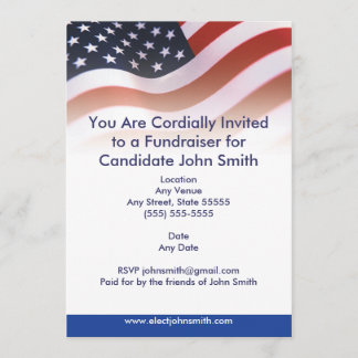 Invitación política de la bandera