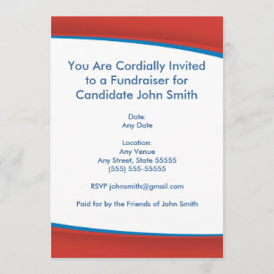 Invitación política roja
