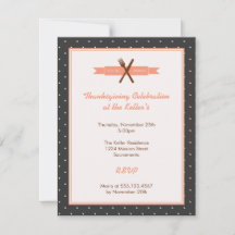 Polka rosa retro encuadran a la anfitriona fiesta