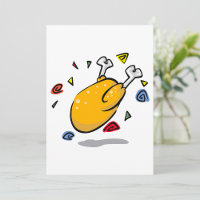 Pollo Asado Caído de Dibujos Animados Divertido